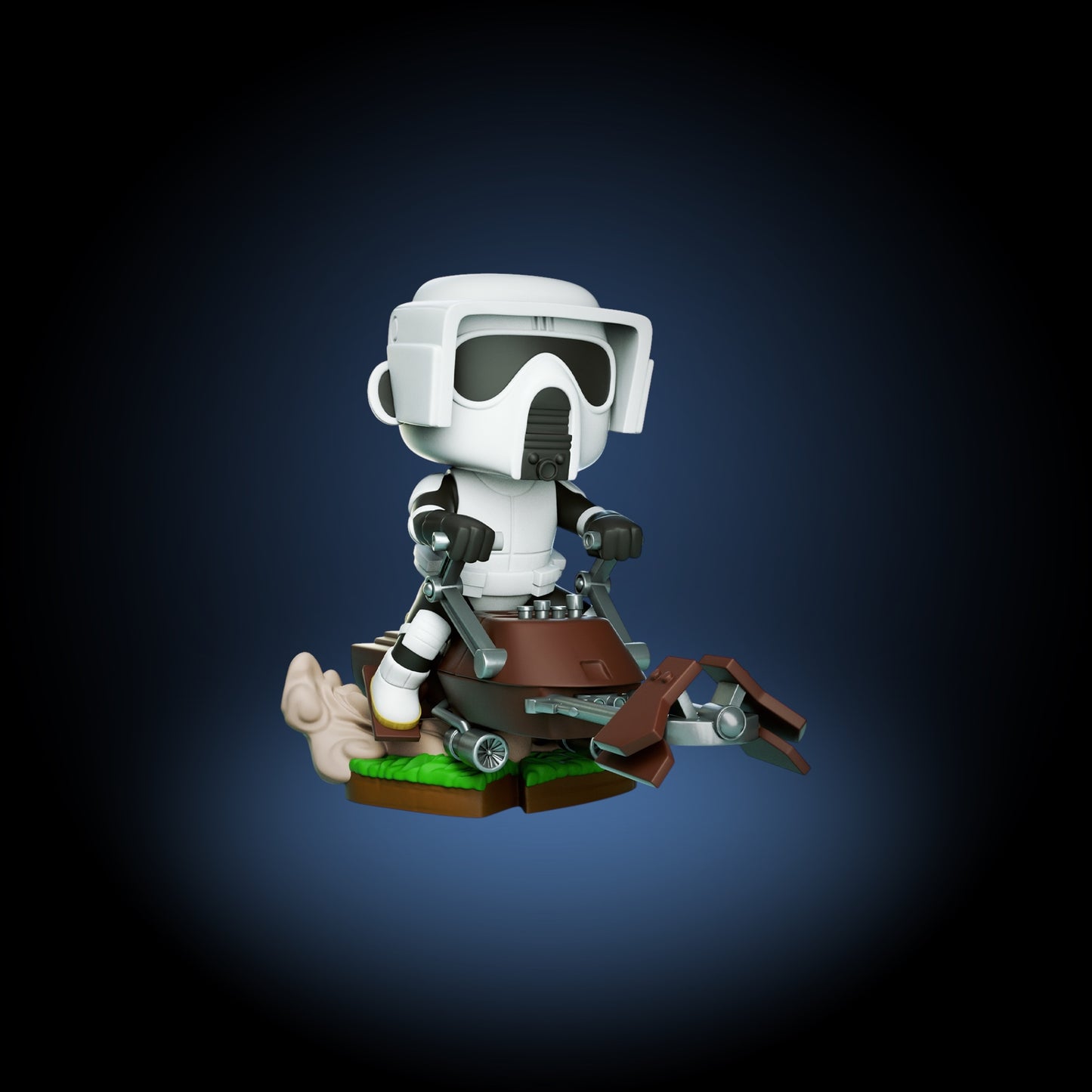 Speeder Bike Scout — Deluxe Sci‑Fi Chibi Collectible | Chibi3D