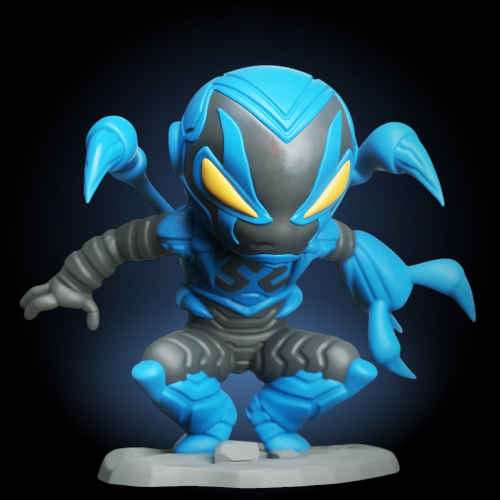Blue Scarab Chibi Collectible | Chibi3D